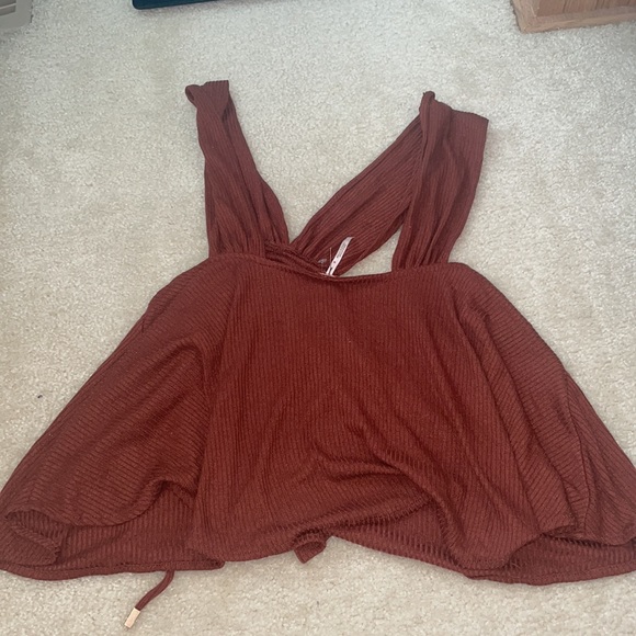 NWT Free People Brown Tank- Large - Picture 4 of 5